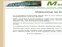 Tablet Screenshot of meredithstreet.com